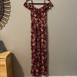 Xhilaration Off the Shoulder Floral Romper